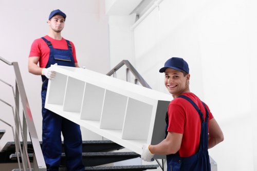 Office relocation team planning a business move in London