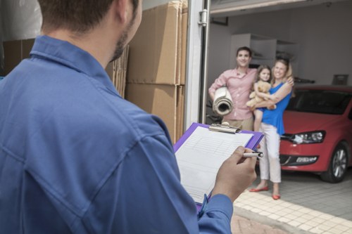 Removals van ready for a London home move